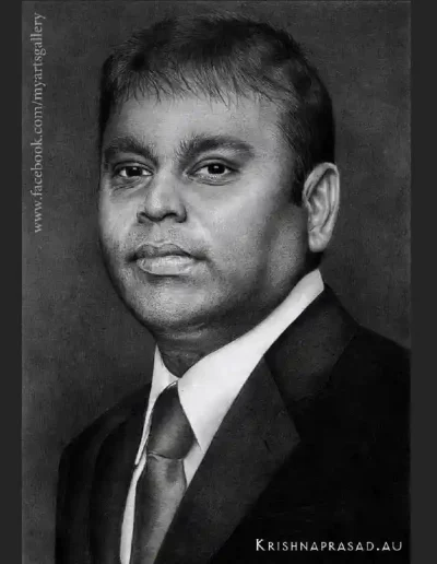 kriznchill artist krishna pencil drawing