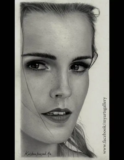 kriznchill artist krishna pencil drawing