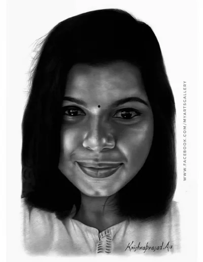 kriznchill artist krishna pencil drawing