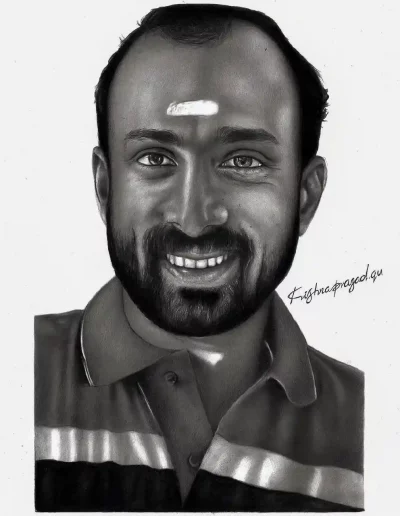kriznchill artist krishna pencil drawing