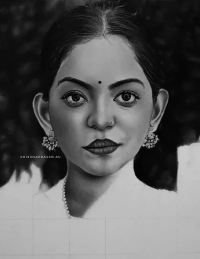 kriznchill artist krishna pencil drawing