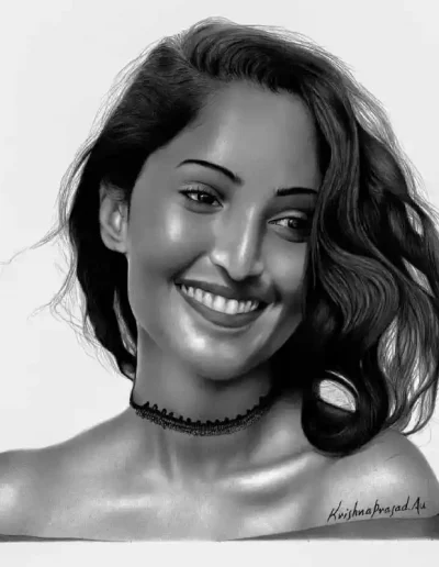 kriznchill artist krishna pencil drawing