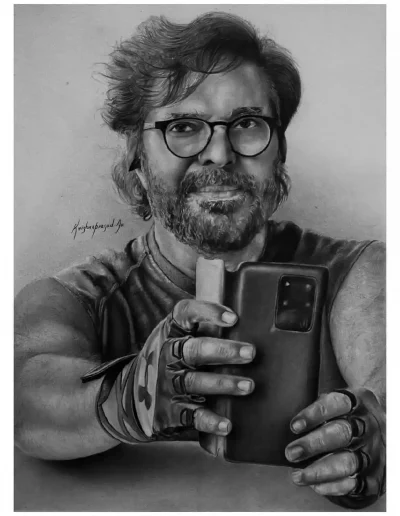 kriznchill artist krishna pencil drawing
