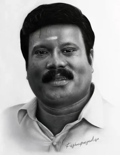 kriznchill artist krishna pencil drawing