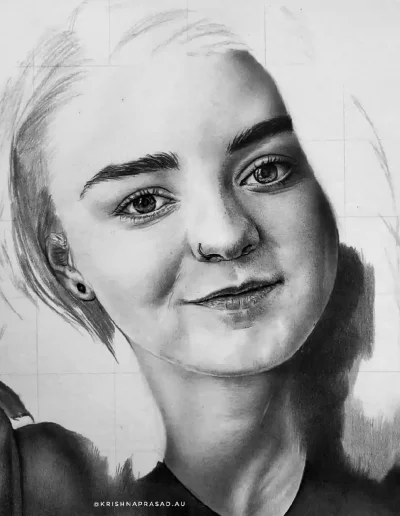 kriznchill artist krishna pencil drawing